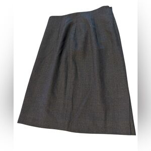 Rena Rowan for Saville Dark Gray 100% Worsted Wool Skirt - Size 8